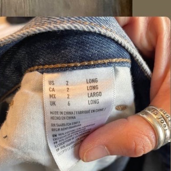 American Eagle denim. Size 2 long. - Picture 2 of 2